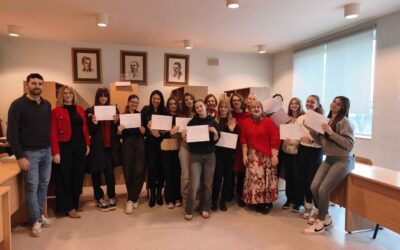 Podjela certifikata učenicima sudionicima 1. mobilnosti